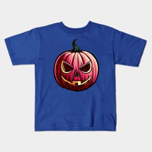 Smiling Jack O'Lantern Pumpkin Kids T-Shirt